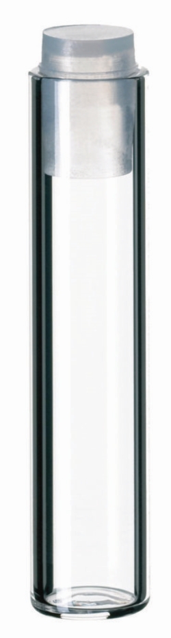 Shell vials with PE cap