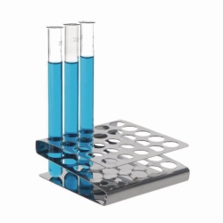 Support pour tubes à essai, forme en Z, acier 18/10