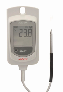Funk-Temperaturdatenlogger mit externem NTC-Temperaturfühler EBI 25-TE