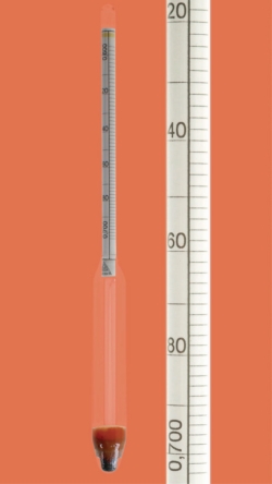 Dichte-Aräometer ohne Thermometer