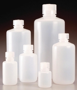 Enghalsflaschen Nalgene™ Economy, HDPE, mit Schraubverschluss, PP