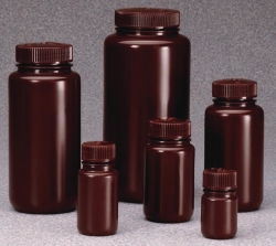 Wide-mouth bottles Nalgene™, HDPE, with screw cap, PP
