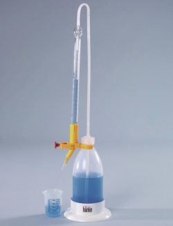 Burette de titrage de Schilling, verre borosilicate 3.3/ PE