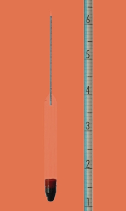 Aräometer nach Baumé, ohne Thermometer