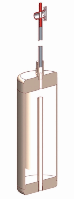 Target immersion cylinder