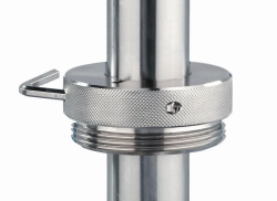 Raccords vissés pour pompe vide-fût, en acier inox
