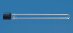 Culture tubes, glass, with screw cap, PP