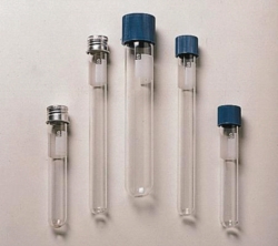 Reagenzgläser, Borosilikatglas 3.3, mit Aluminium-Schraubverschluss