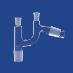 Distilling heads acc. to Claisen, sloping, DURAN<sup>®</sup> tubing
