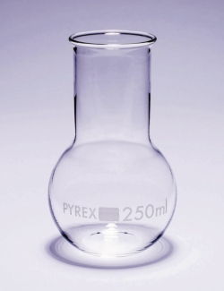Ballons, fond plat, col large, Pyrex <sup>®</sup>