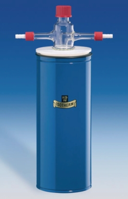 Cold traps with Dewar flask, borosilicate glass 3.3, one-piece, standard version with spout