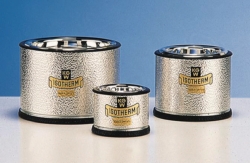 Dewar flasks, shallow form, for CO<sub>2</sub> and LN<sub>2</sub>