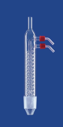 Réfrigérant de Dimroth avec rodage en verre dépoli