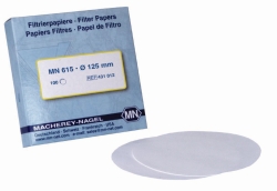 Papier filtre qualitatif, type MN 615, filtre rond, filtration moyennement rapide