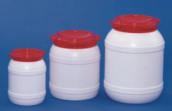 Kegs, wide mouth, HDPE, with UN-approval