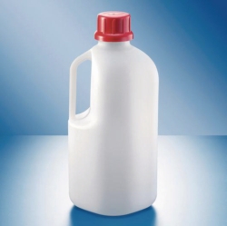 Enghalsflaschen ohne Verschluss Serie 310 'Safe Grip', HDPE, UN-Zulassung, schwarz
