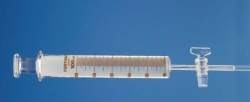 Gas syringes, FORTUNA<sup>®</sup>, soda lime glass, with capillary stopcock