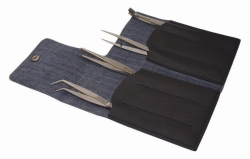 Forceps assortment, 4-parts, chromium-nickel steel