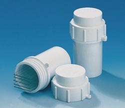 Boite cylindrique pour lames de microscope, PP