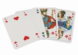 Jeu de cartes à jouer, aide à la pesée