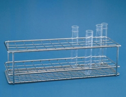 Support de tubes à essais, en fil d'acier inox