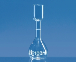 Messkolben für die Zuckeruntersuchung, Borosilikatglas 3.3, Klasse B, weiss graduiert
