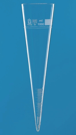 Cône de sédimentation d'Imhoff, en verre boorosilicaté 3.3