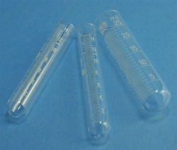 Tube à centrifuger en verre à fond rond gradué, DURAN®, verre borosilicate 3.3