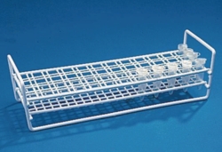 Portoirs pour tubes à essai, fil métallique/PE