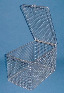 Panier de nettoyage, fil d'acier inoxydable