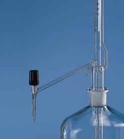 Burette automatique selon Pellet, en verre borosilicaté 3.3, classe B, sans robinet intermédiaire