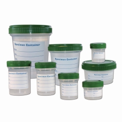 Sample containers, PP, Heavy Duty, with screw cap, HDPE