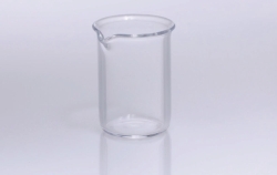 Becherglas aus Quarzglas, niedere Form