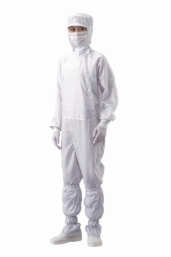 Combinaison pour salle blanche ASPURE, fermeture à glissière sur le côté, polyester