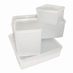 Boîte de stockage en polyéthylène avec couvercle hermétique en LDPE