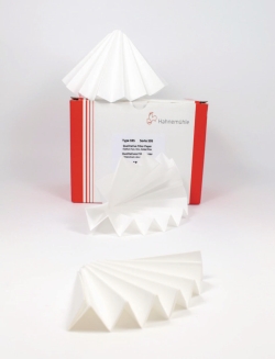 Papier filtre 595, plissé, qualitatif