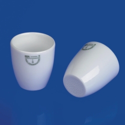Creuset de Gooch à fond perforé, porcelaine, forme large