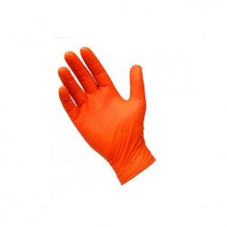 Disposable Gloves PRO.TECT Orange, Nitrile