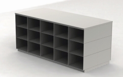 Sit-Over Benches, stainless steel