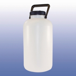 Bonbonne , col large, en HDPE