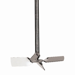 Diagonal blade stirring rotors, 4-blade, stainless steel 1.4404