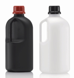 Enghalsflaschen ohne Verschluss Serie 310 "Safe Grip", HDPE, UN-Zulassung