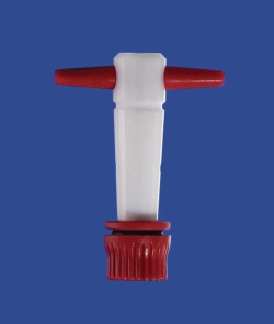 Einweg-Kegelhähne, mit PTFE-Küken, Borosilikatglas 3.3