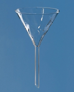 Trichter, Borosilikatglas 3.3, gerippte Innenfläche