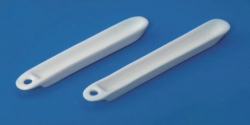Combustion boats, porcelain, with eyelet