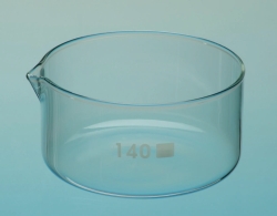 Crystallising dishes, borosilicate glass 3.3, with spout