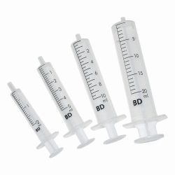Syringes BD Discardit™ II, disposable, 2-piece, PP/PE, sterile