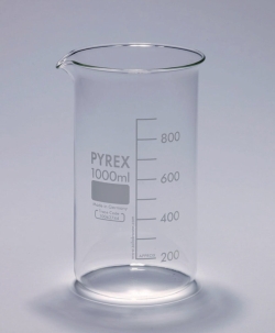 Becherglas, Pyrex<sup>®</sup>, niedere Form, schwere Ausführung