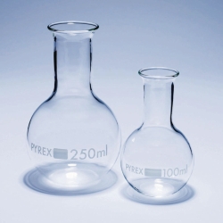 Stehkolben, Pyrex<sup>®</sup>, Enghals